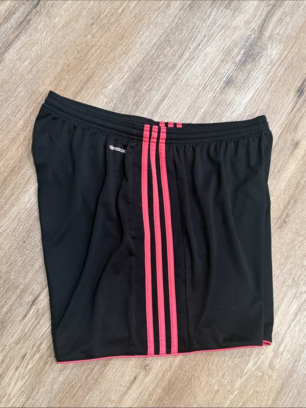 adidas Black Shorts with Pink Side Stripes - Picture 10 of 10